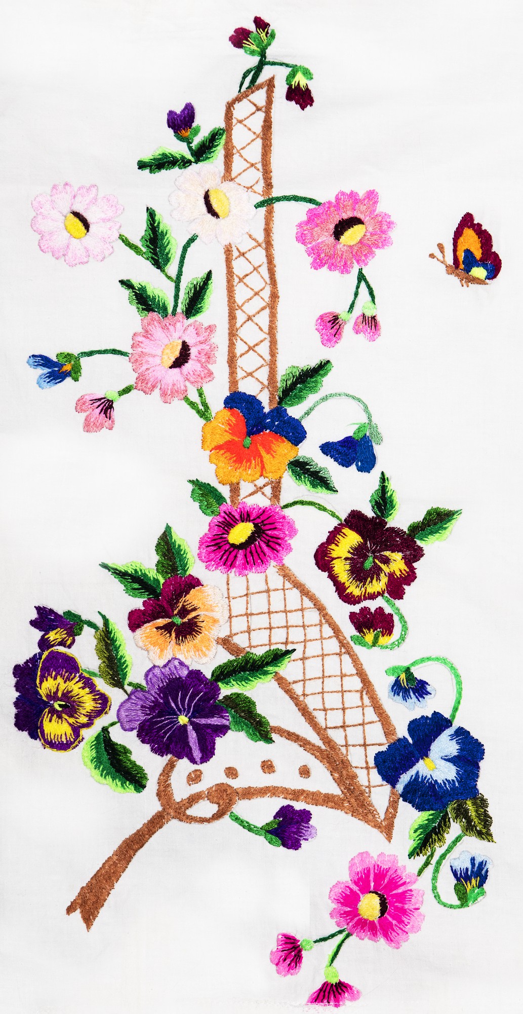 Dijital desenden nakışa aktarılan motif